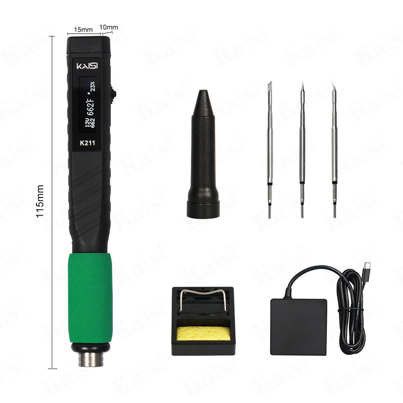 Kaisi K211 Portable Soldering Station Portable Soldering Iron Repair Tools Desoldering Station