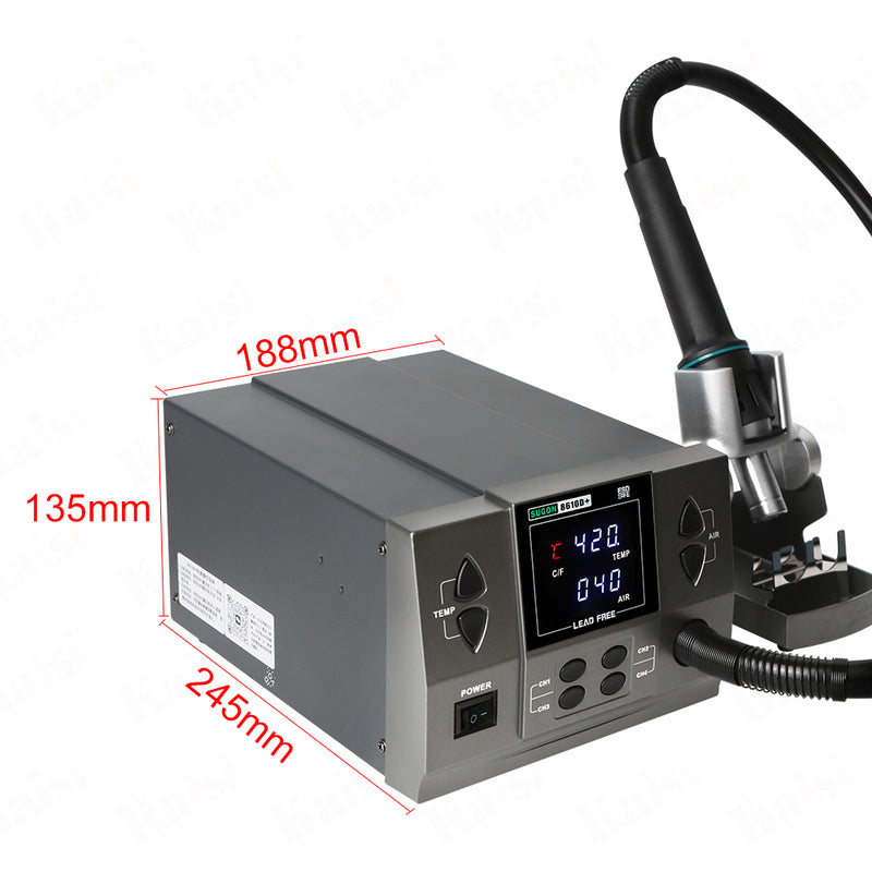 sugon 8610d+ hot air gun new model mobile phone repair, motherboard CPU removal, high wind power 1000w