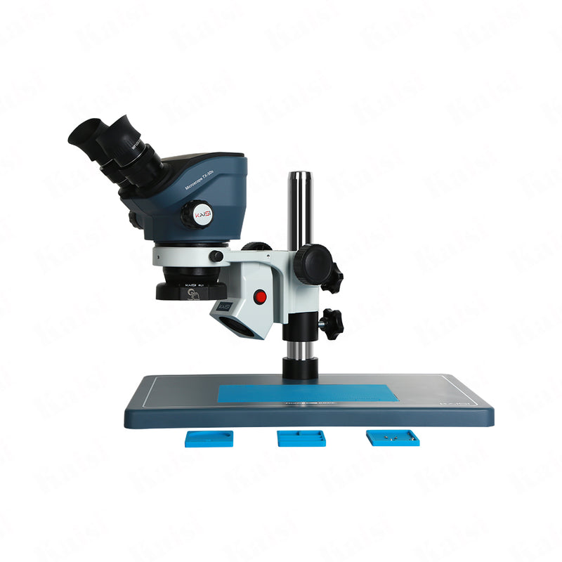 kaisi TX-50S 7-50x continuous zoom binocular microscope large base plate