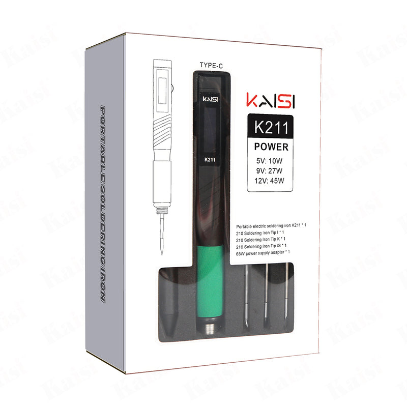 Kaisi K211 Portable Soldering Station Portable Soldering Iron Repair Tools Desoldering Station