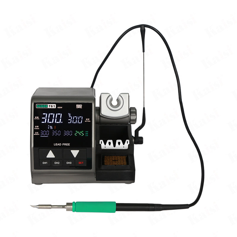 SUGON T61 soldering station 400w high power, suitable for automobile repair and electronic repair, instant tin melting and good motherboard repair effect