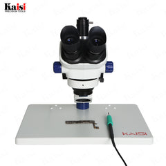 Kaisi TX-350E trinocular microscope, 7X-50X magnification and WF10x23 square eyepiece, professional mobile phone repair microscope for electronic repair laboratory microscope