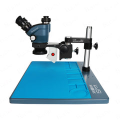 kaisi TX-350Splus7X-50X zoom stereo microscope folding stand large base suitable for mobile phone PCB repair