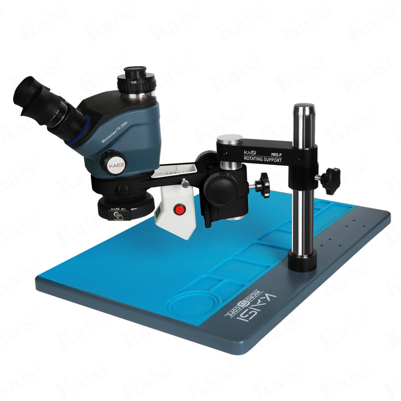 kaisi TX-350Splus7X-50X zoom stereo microscope folding stand large base suitable for mobile phone PCB repair