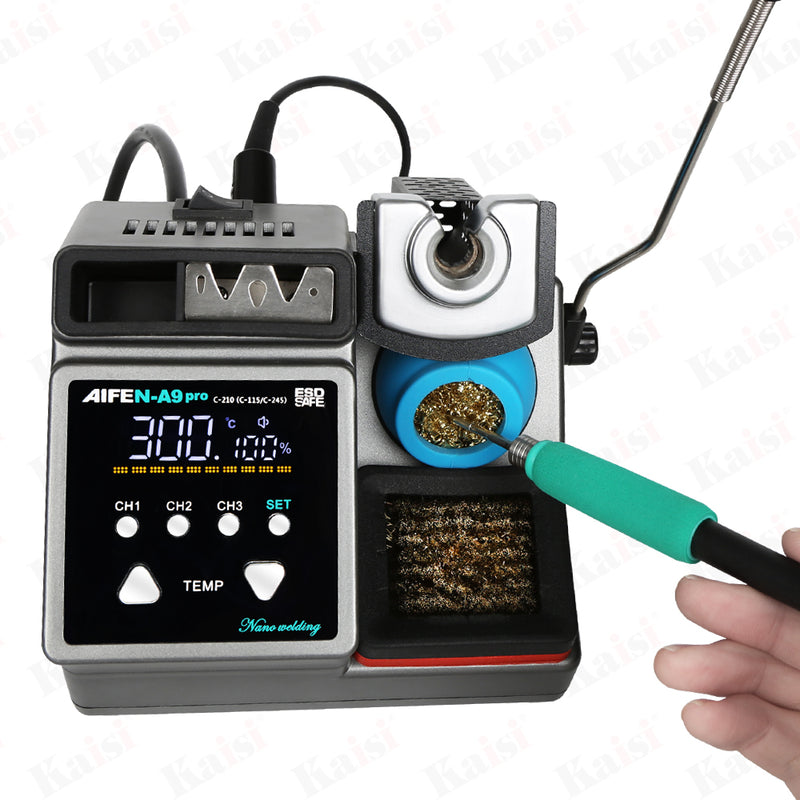 SUGONA9 PRO soldering station is compatible with original soldering iron head 210/245/115 handle electronic welding rework station