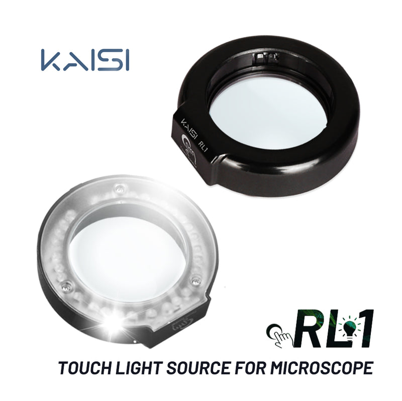 kaisi RL1 microscope touch ring light oil repellent mirror ring light 2-in-1 led light tx series microscope special