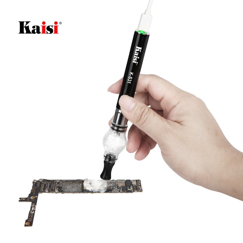 KAISI S21 Maintenance-free soldering iron flux resistance rosin atomizer pen melting motherboard chip welding short circuit detection aid