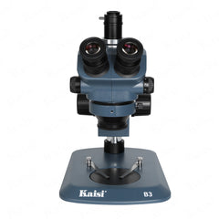 kaisi 37050Provides clear stereoscopic images in a wide field of view. 45 tilt and 360 degrees can rotate the binocular head, flat high view design. Ergonomic design, horizontal (axial) double-speed handwheel setting, high repeatability.