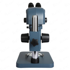 The KAISI 6565 microscope offers 0.65-6.5 zoom magnifications with optional eyepieces and auxiliary lenses, allowing users to extend magnification to 2x- 260x. The KAISI 6565 microscope provides crystal-clear images and a vivid color palette. The KAISI 6565 microscope offers an extended working distance of 30-287mm, with a standard working distance of 110mm.