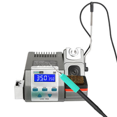 SUGON T26D Electric iron. When encountering a large solder joint, tap the bracket twice with the handle, and the soldering station will increase the temperature at the original set temperature by 80 ° C for 15 seconds, until the end, it will automatically recover, convenient and practical, no longer needed Adjust the temperature manually.
