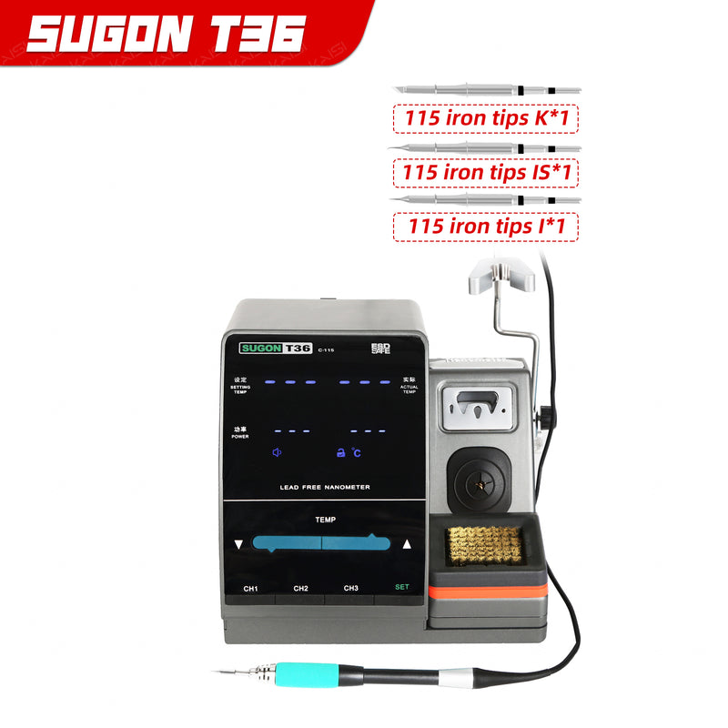 SUGON T36 nanometer soldering station -115 handle, nanometer soldering tip ultra-fine heating for a few seconds